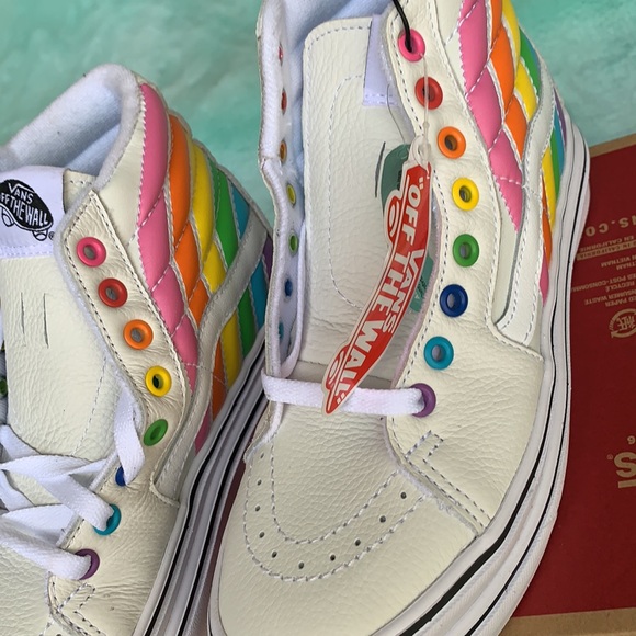 VANS SUPER COMFYCUSH S FLOUR SHOP RAINBOW/TRWHT WM - Picture 9 of 16